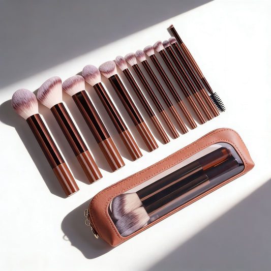 13-Piece Makeup Brush Set + FREE premium case!